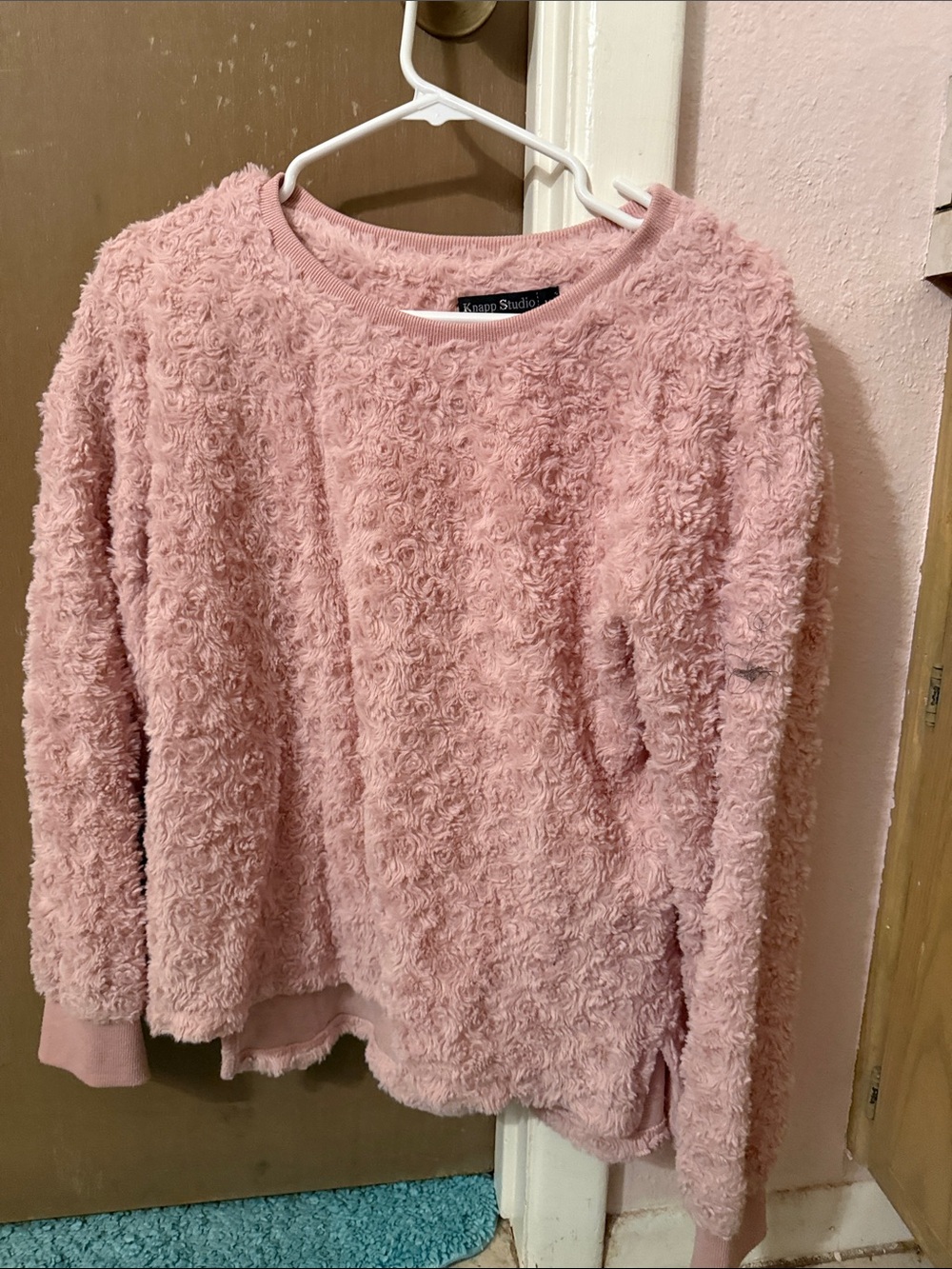 Cozy Plush Pink Crewneck Sweatshirt by Knapp Studio